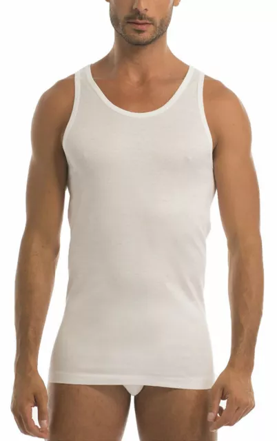 Débardeur Épaule Large Homme Coton Fil D'Écosse Débardeur Rameur Garda 0030