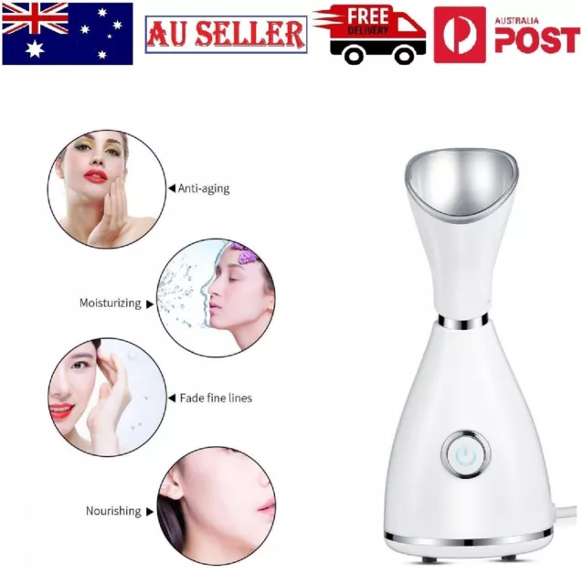 Facial Steamer Nano Ionic Face Sprayer SPA Home Salon Skin Care Machine Plug AU