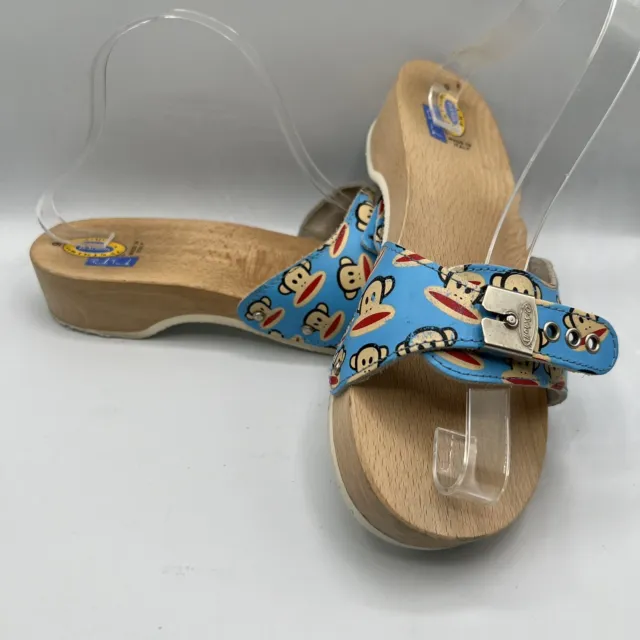 Vintage Dr. Scholls Paul Frank Women’s 6 Wood Clog Julius The Monkey Sandals