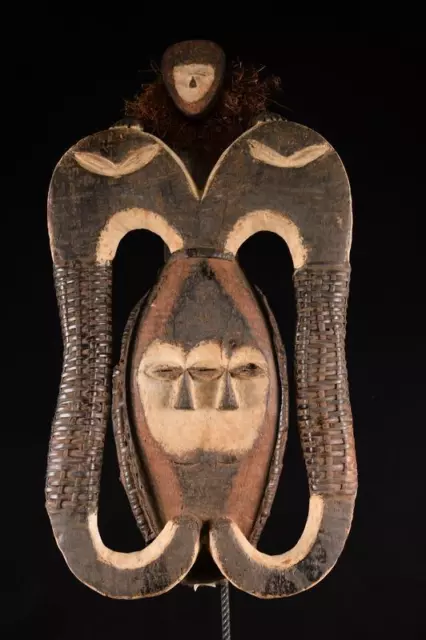 20065 African Large Kwele Mask / Mask Dr Congo