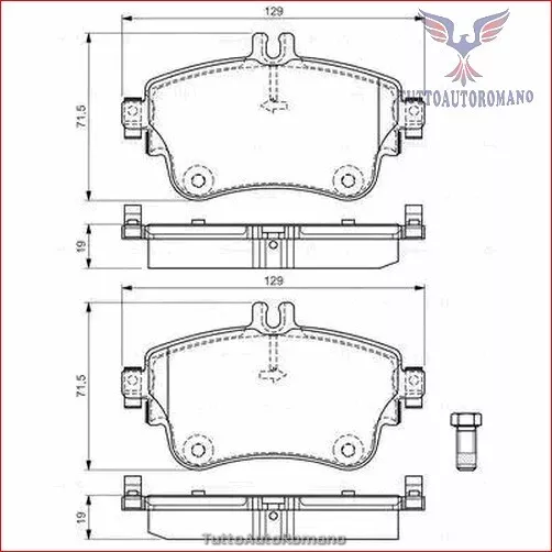 0986494663 Kit pastiglie freno Bosch Anteriore