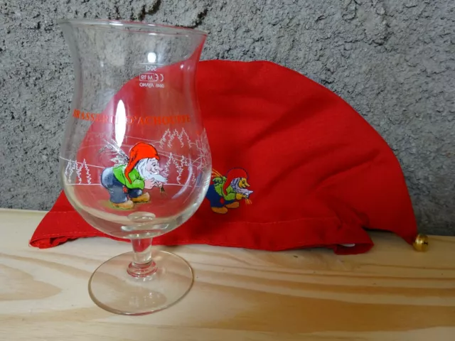 Verre La Chouffe 50Cl Avec Bonnet Nain Chouffe Et Un Sous Bock