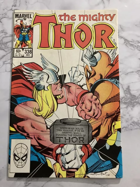 Thor #338 1983 2nd App Beta Ray Bill Marvel Comics, Disney + Show