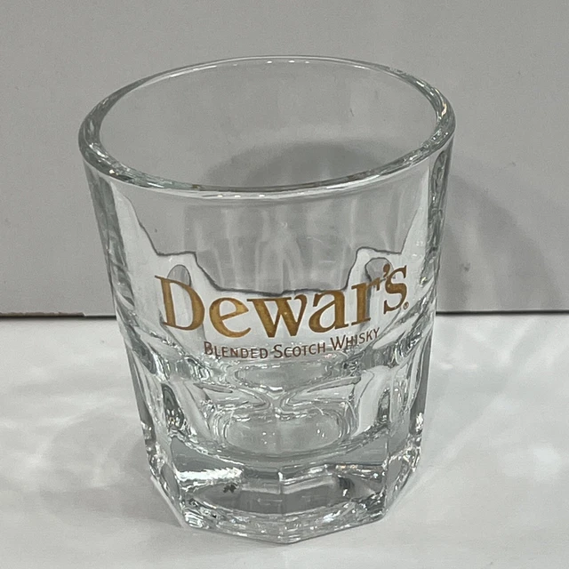Dewar's Blended Scotch Whisky Glass Shot Rocks Low Ball Cocktail Bar Libbey 4oz