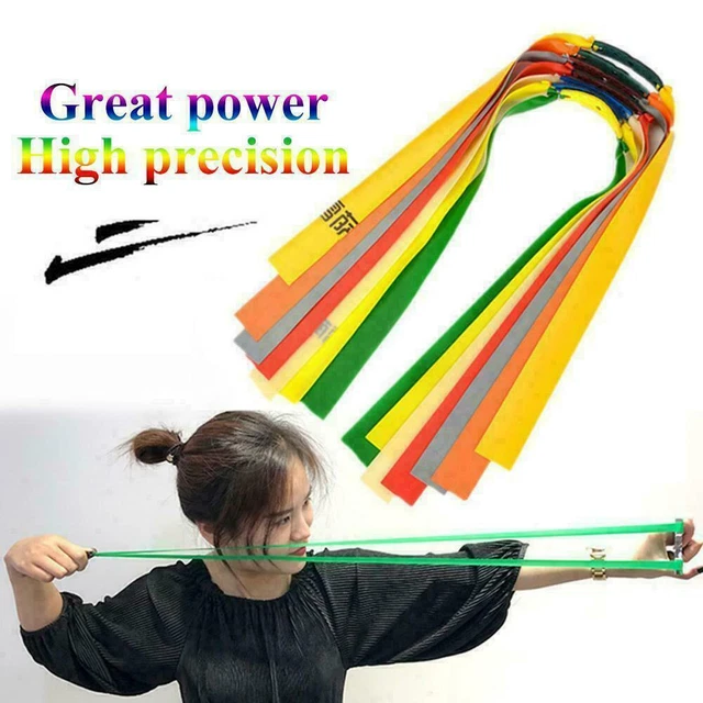 10X Flat Elastic Rubber Band Outdoor Slingshot Replacement Band For F2N6 V9X9