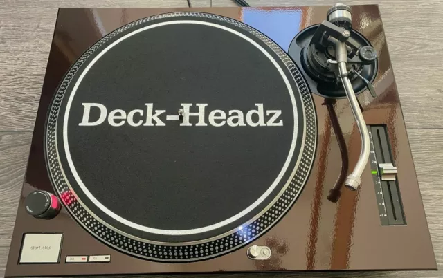 Technics SL-1200 / 1210 MK2 Vampire Black / Cherry Red Faceplate *More Available