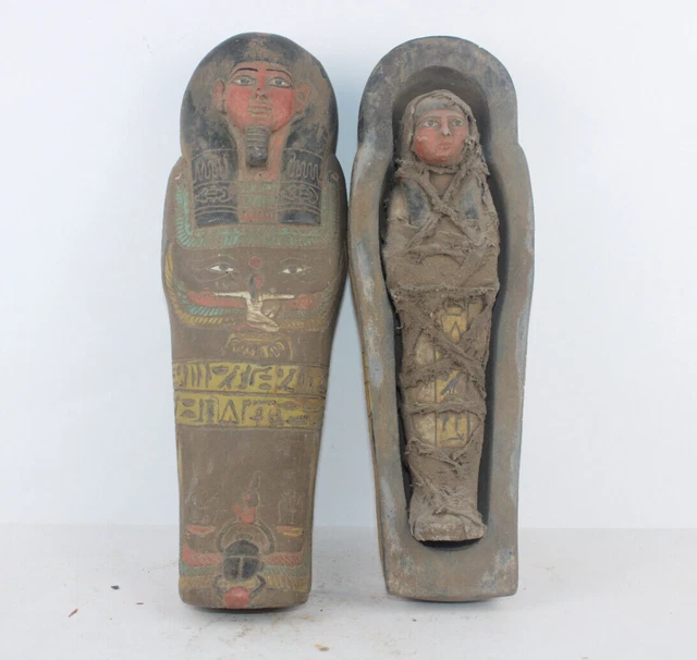 RARO ANTIGUO EGIPCIO ANTIGUO ISIS Reina Ataúd Ushabti Tumba Estatua (EGYCOM)