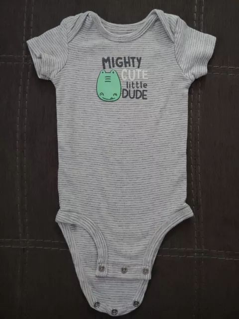 Carter's Infant Baby Boy Short Sleeve Striped Bodysuit 6 Months