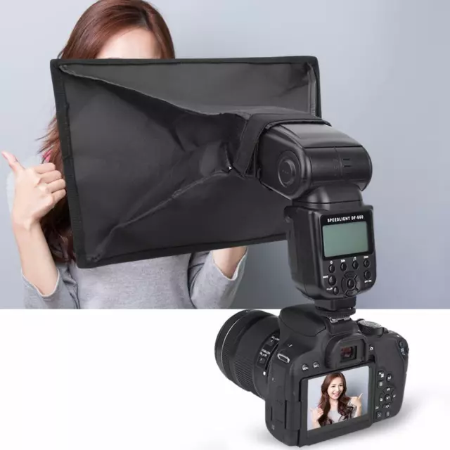 20x30 cm Universal Mini Flash Luz Softbox Difusor para Cámara Canon Nikon Sony 3