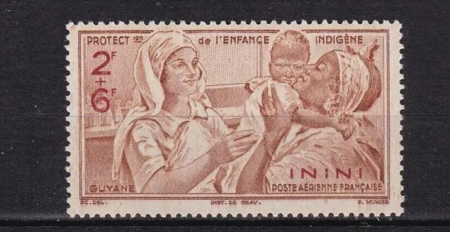 Fr Colonies Stamp. 1942 Inini Air Mail N° 2-N**.Tb-See Scan-Z093