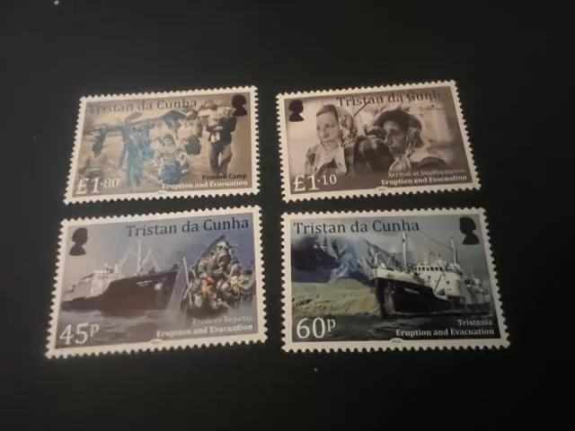 Tristan da Cunha 2021 MNH Ships Stamps Volcanoes Pt I 1961 Eruption Set of 4