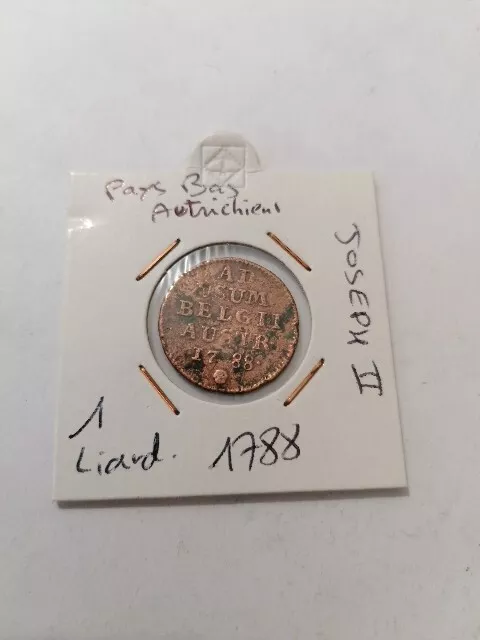 Monnaie Rare   Piece Liard,1788,Pays-Bas Autrichiens,Joseph II