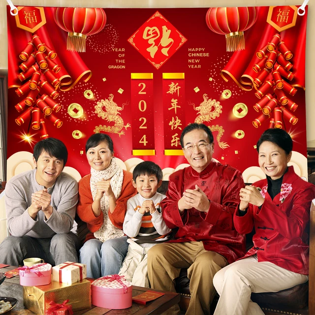 chinese new year backdrop vector