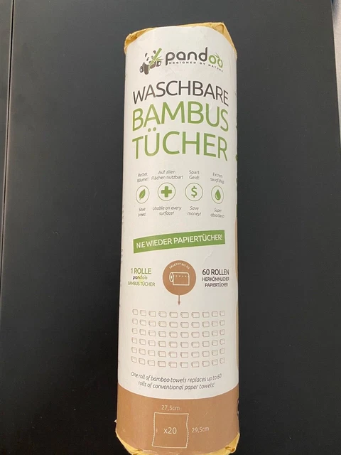 Neu Pandoo waschbare Bambustücher, Küchentuch, Haushaltstücher, Küchenpapier