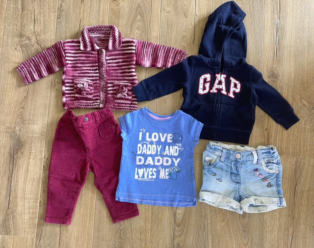 Girls Next Disney T Shirt Gap Top Shorts Spring Clothes Bundle - 6-9 9-12 Months
