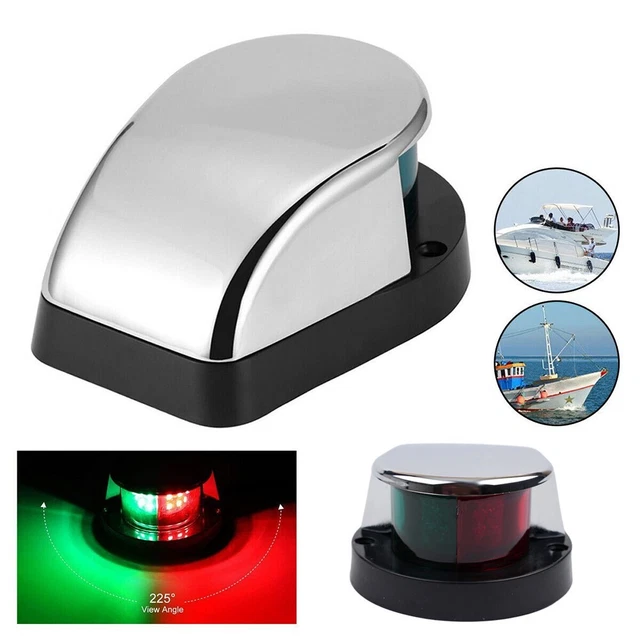 Garosa lampe de yacht Paire de lampe de signalisation sphérique rouge