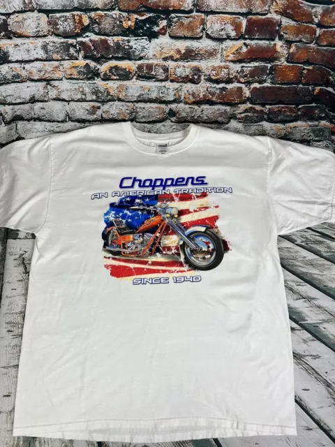 Vtg Choppers An American Tradition Since 1940  2XL