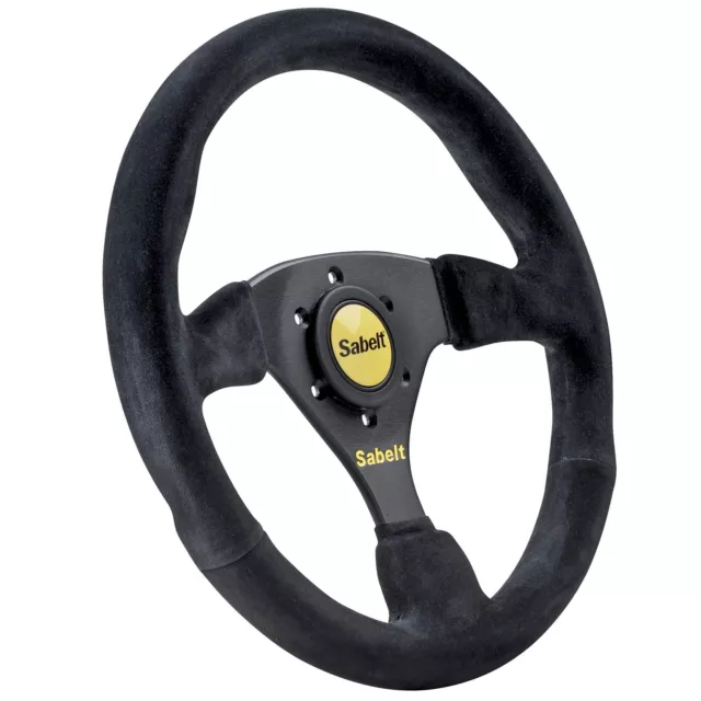 Sabelt SW-633 330mm Diameter 6 Bolt Suede Racing Steering Wheel