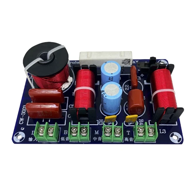 Crossover 2 Voies 250 W Pour Haut-parleur - Fréquence Réglable 2750/2800 Hz, Installation Facile