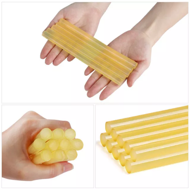 10x Dent Repair Melt Glue Sticks Car Paintless Removal Body Hail Yellow+Black UK 3