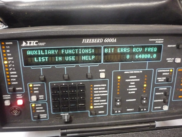TTC Firebird 6000A Communications Analyzer w/ Travel Bag + Cords
