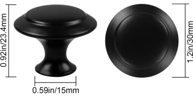 12 Knob Pull Kitchen/Bath Cabinet Door Drawer Modern Hardware Round Handles
