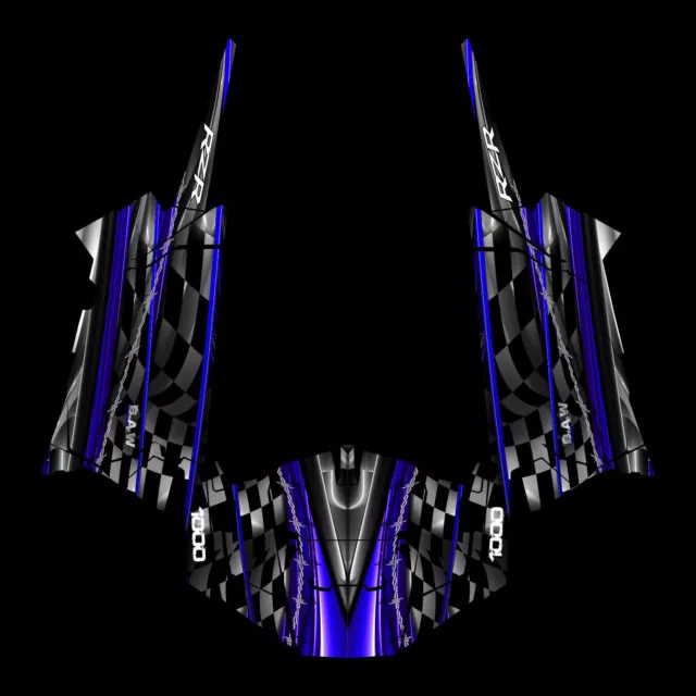 2019+ Polaris RZR 1000 xp Design Burnout Decal Graphic Kit Wraps UTV Turbo Scoop