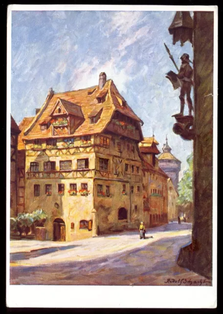 AK 37 KÜNSTLER AK NÜRNBERG - ALBRECHT-DÜRER-HAUS gel.1940 (61)