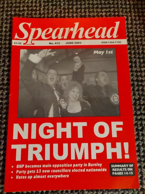 Vintage Spearhead Magazine BNP John Tyndall Number 412 - June 2003