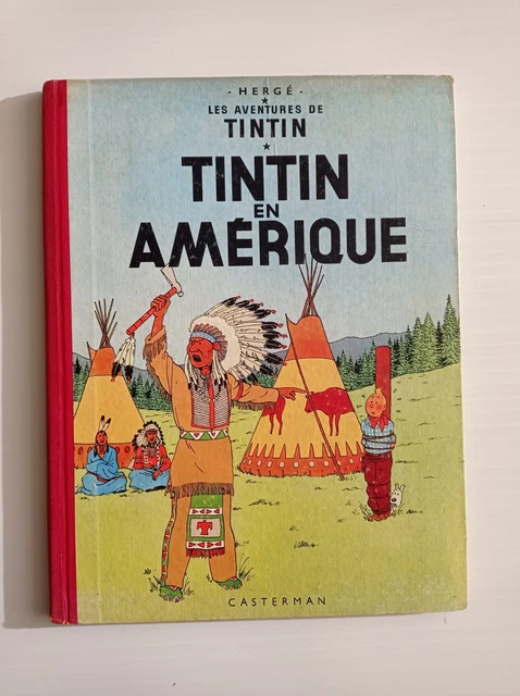 Hergé - Affiche lithographique Toooot - Tintin en Amérique - (1980) - Jeu de bulles