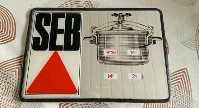 Ancienne cocotte minute SEB / Orange / Vintage / 6 litres / De 1977