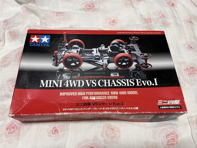 TAMIYA MINI 4WD VS Chassis Evo I 94734 Unopened Box Damaged £159.66 ...