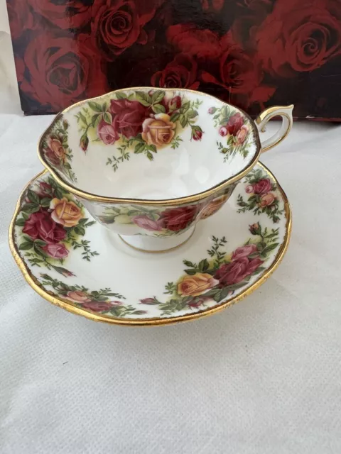 Royal Albert Doulton Old Country Roses  Avon Coffee Tea Cup And Saucer Set Uk 2