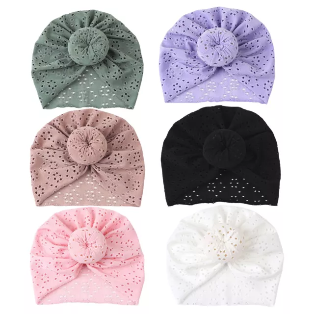 Infant Baby Beanie Turban Hat Girls Bow Knot Cap Newborn Head Wrap Kids Headband