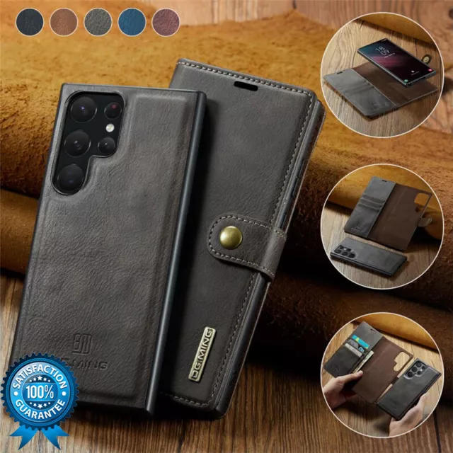 Pour Samsung S23 S22 S21 S20 S10 Note20/10/9 Etui Coque Housse Portefeuille Cuir