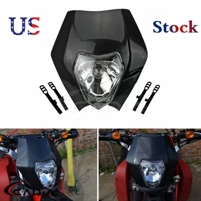 Headlight Universal Dual Sport Motorcycle Enduro Off Road Head Lamp For Yamaha