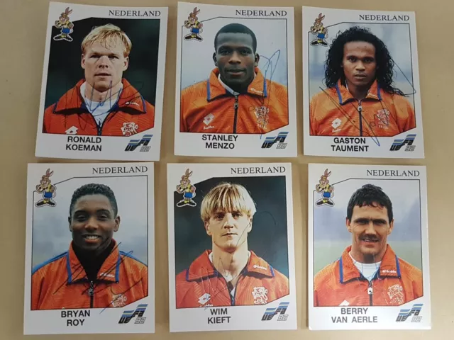 Panini Euro 92 Niederlande original Autogramme - 1 aussuchen, Beschreibung lesen