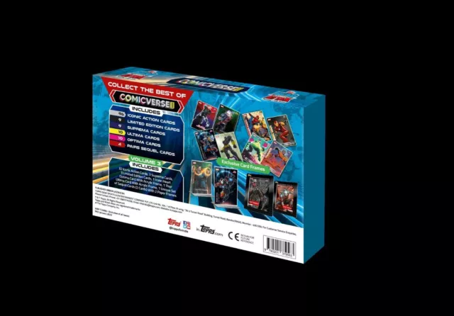 10 x Topps Marvel Comicverse tcg cards 3 volume combo , 30 Sealed box 1260 cards 3