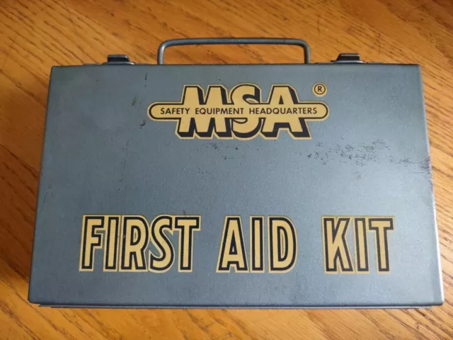 M.S.A. Mine Safety Appliances Vintage First Aid kit