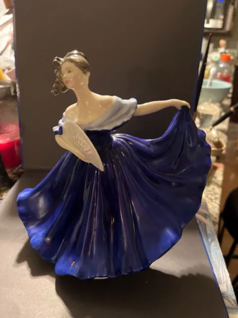 1979 Royal Doulton Figurine - Elaine - Blue Dress HN2791 - Signed No Box