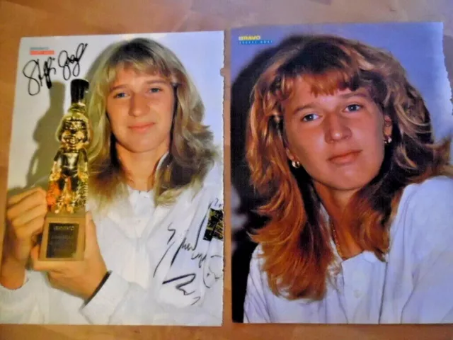 2x STEFFI GRAF --- Bravo-A4 28 x 21 cm Clipping B 325