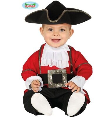 Bambino E Bambino Pirata Capitano Costume Bambini Abito Fg