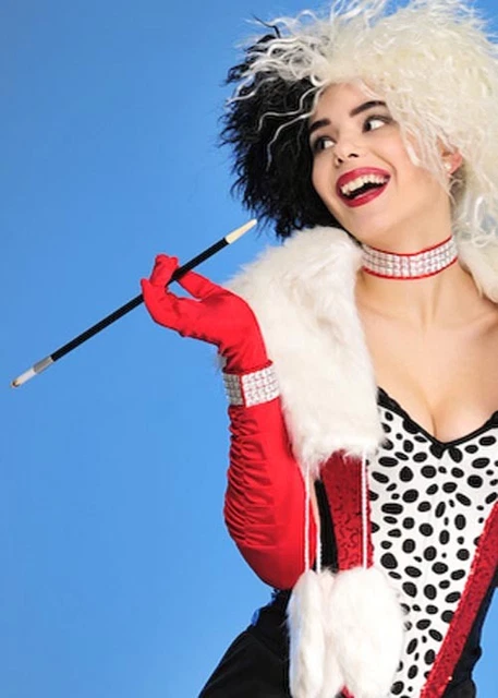 cruella deville cigarette holder name CRUELLA DEVILLE STYLE Cartoon Villain Cosplay Long Black Cigarette Holder  Prop £7.49