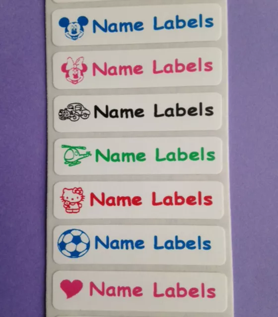 Personalised Name Labels for Clothes School Kids Iron On Clothing