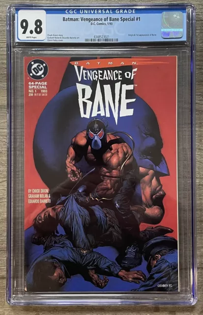 Batman Vengeance of Bane Special #1 CGC 9.8, 1st Bane Appearance, NM/MT, DC 1993
