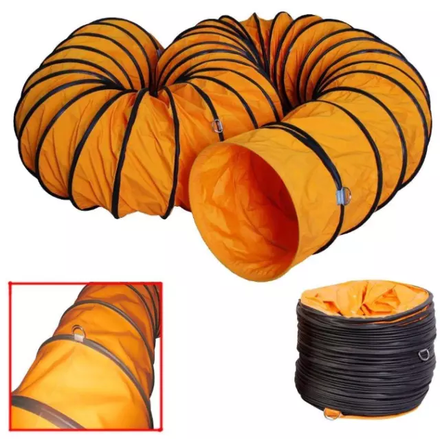 PVC Portable Blower Duct Commercial Flexible Dust Fume Exhaust Duct All Sizes 2