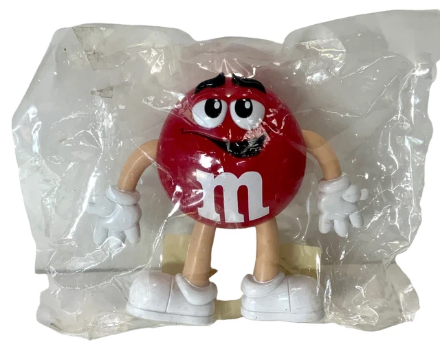 Vintage M&M Red Male Plastic Figure Mars Candy Bendable Action Figure 6” NEW