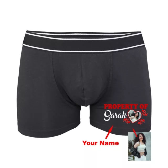Personalised Valentine's Day Boxer Gift Men Him Funny Shorts