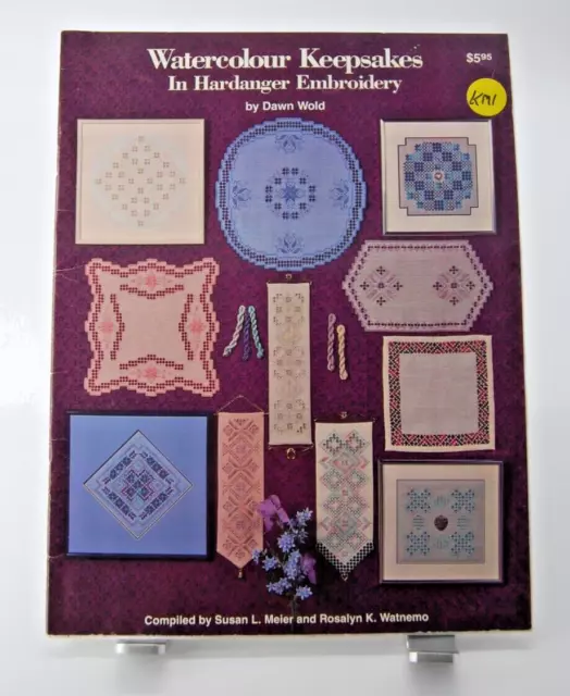 Folleto de bordado de acuarela de colección en hardanger de Nordic Needle