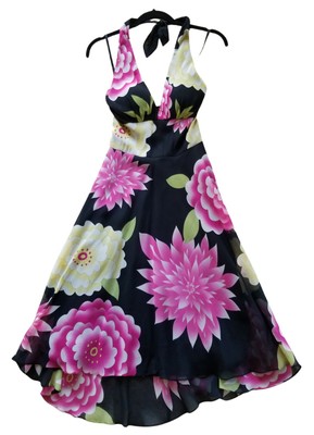 Cache Brand -Silk Floral Halter Dress (Marilyn Monroe Style) Sz 4